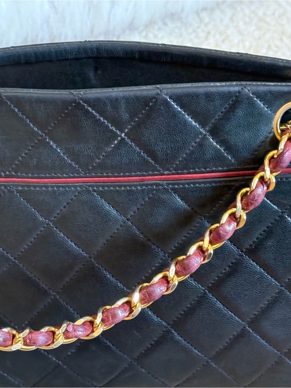Chanel Matelasse Dark Navy VINTAGE AUTHENTIC with COA - Picture 11 of 15